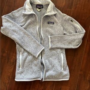 Patagonia Heathered Gray Zip-Up Fleece